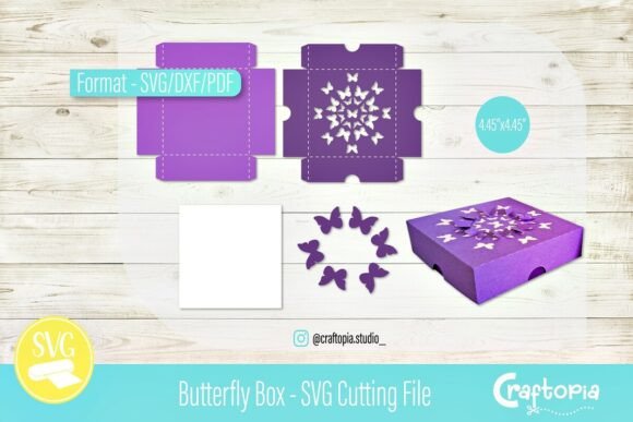 Download Butterfly Box – SVG Cutting File - Svg cutting file Collection