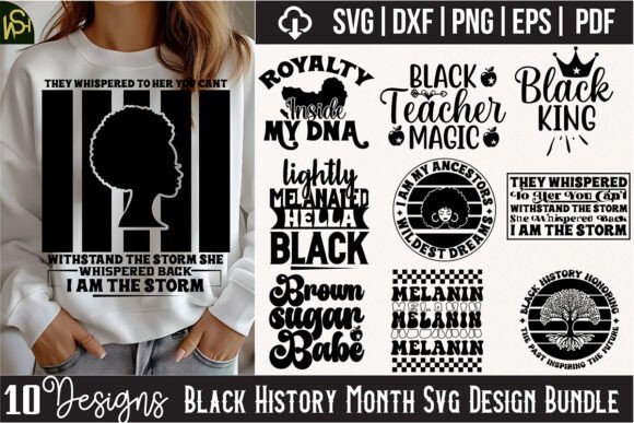 Download Black History Month Svg Design Bundle - Black history month svg Collection