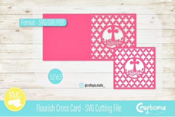Download Flourish Cross Card – SVG Cutting File - Svg cutting file Collection