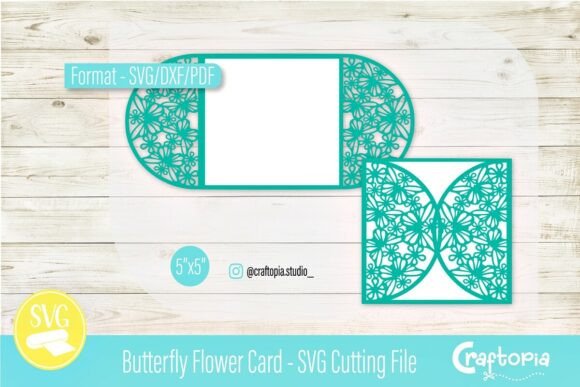 Download Butterfly Flower Card – SVG Cutting File - Svg cutting file Collection