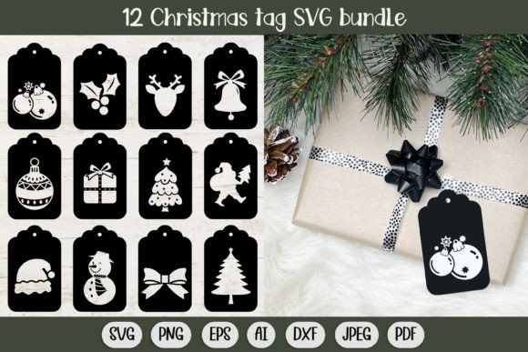 Download Christmas Gift Tag Svg, Christmas Bundle - Gift tag svg Collection