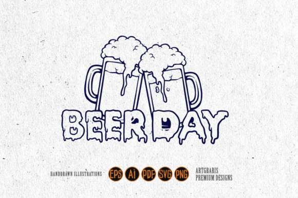Download Joint Two Glass Beer Day Silhouette - Premium Bundle