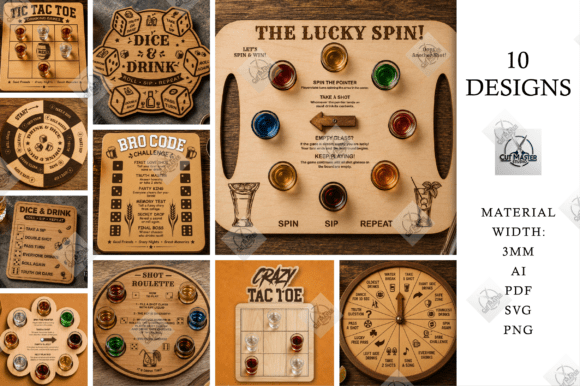 Download Ultimate Drinking Games Mega SVG Bundle - Drinking Collection