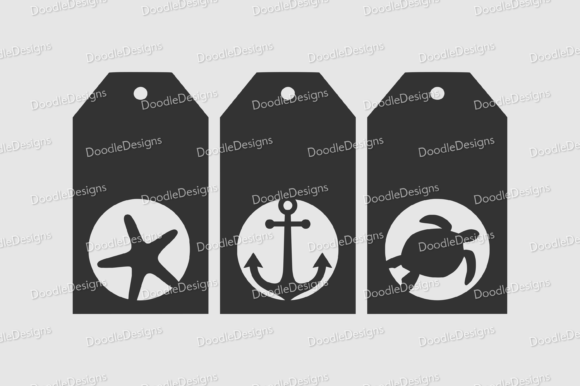 Download Sealife Gift Tag SVG Bundle - Gift tag svg Collection