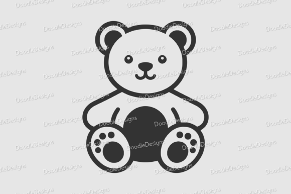 Download Simple Cute Teddy Bear SVG Cutting File - Svg cutting file Collection