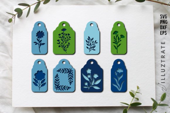 Download Floral Gift Tag SVG Cut Files | Flower - Gift tag svg Collection