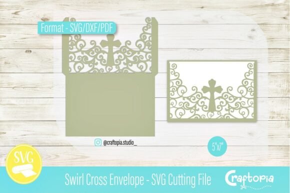 Download Swirl Cross Envelope – SVG Cutting File - Svg cutting file Collection