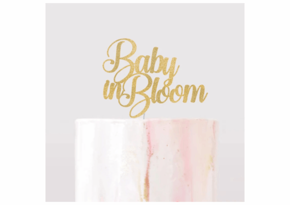 Download Baby in Bloom SVG, Cake Topper Svg, Baby - Bloom svg Collection