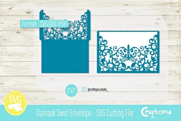 Download Damask Swirl Envelope – SVG Cutting File - Svg cutting file Collection